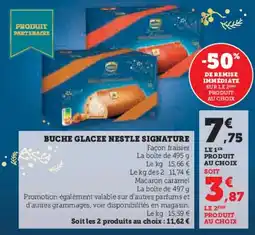 U Express Buche glacee nestle signature offre