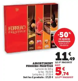 U Express Assortiment ferrero prestige offre