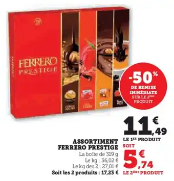 U Express Assortiment ferrero prestige offre