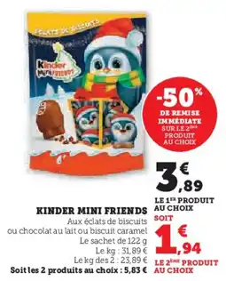 U Express Kinder mini friends offre