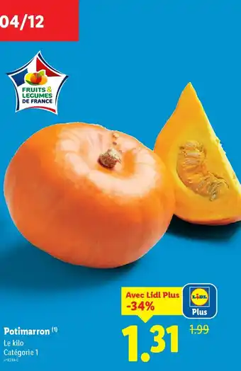 Lidl Potimarron offre