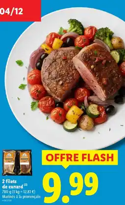 Lidl 2 filets de canard offre