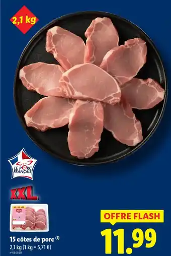 Lidl 15 côtes de porc offre