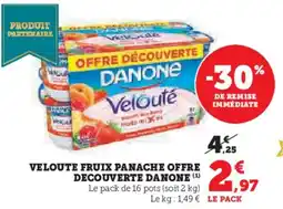U Express Veloute fruix panache offre decouverte danone offre