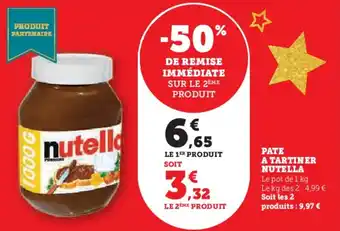 U Express Pate a tartiner nutella offre