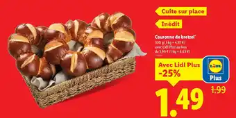 Lidl Couronne de bretzel offre