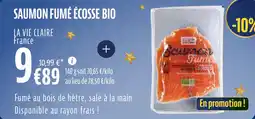 La Vie Claire Saumon fumé écosse bio offre
