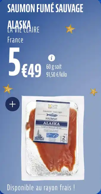 La Vie Claire Saumon fumé sauvage alaska offre