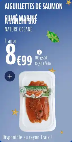 La Vie Claire Aiguillettes de saumon fume marine al'aneth bio offre