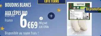 La Vie Claire Boudins blancs aux cèpes bio offre