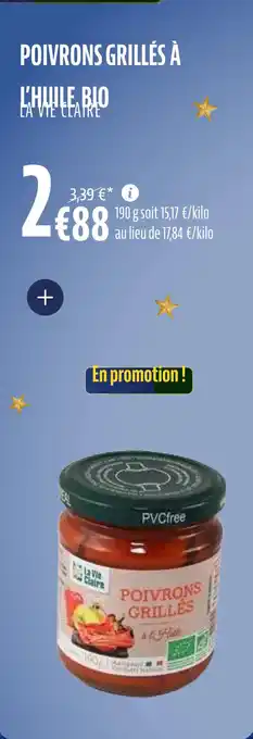 La Vie Claire Poivrons grillés à l'huile bio offre