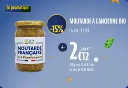 La Vie Claire Moutarde à l'ancienne bio offre