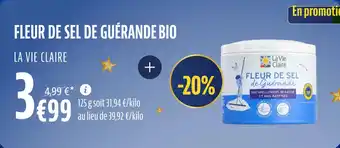 La Vie Claire Fleur de sel de guérande bio offre