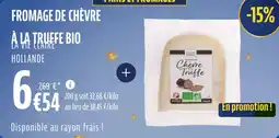 La Vie Claire Fromage de chèvre a la truffe bio offre