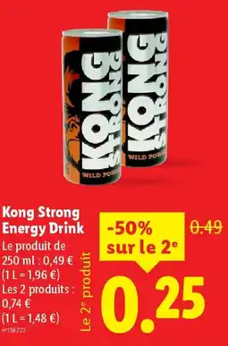 Lidl KONG STRONG Energy Drink offre
