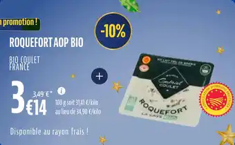 La Vie Claire Roquefort aop bio offre
