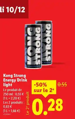 Lidl KONG STRONG Energy Drink light offre