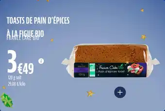 La Vie Claire Toasts de pain d'épices à la figue bio offre