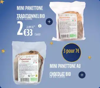 La Vie Claire Mini panettone traditionnel bio offre