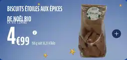 La Vie Claire Biscuits étoiles aux épices de noël bio offre