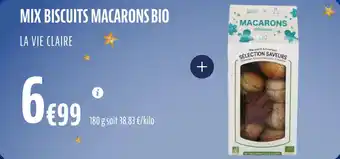 La Vie Claire Mix biscuits macarons bio offre