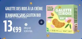 La Vie Claire Galette des rois à la crème d'amande sans gluten bio offre