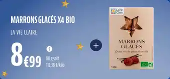 La Vie Claire Marrons glacés x4 bio offre
