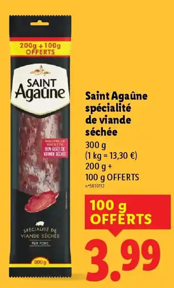 Lidl SAINT AGAUNE Spécialité de viande séchée offre