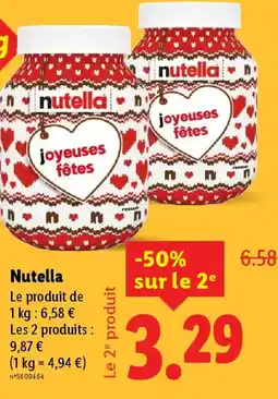 Lidl NUTELLA offre