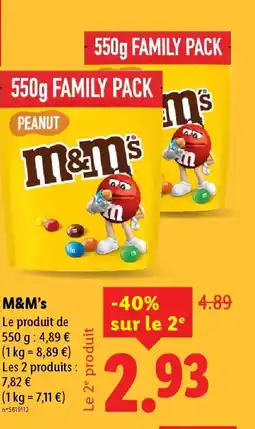 Lidl M&M's offre