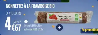 La Vie Claire Nonnettes à la framboise bio offre