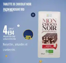 La Vie Claire Tablette de chocolat noir facon mendiant bio offre