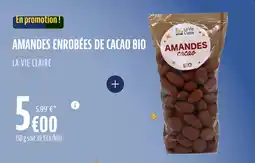 La Vie Claire Amandes enrobées de cacao bio offre
