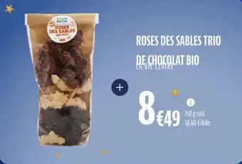 La Vie Claire Roses des sables trio de chocolat bio offre