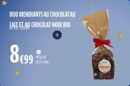 La Vie Claire Duo mendiants au chocolat au lait et au chocolat noir bio offre