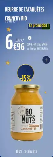 La Vie Claire Beurre de cacahuètes crunchy bio offre