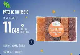 La Vie Claire Pâtes de fruits bio offre