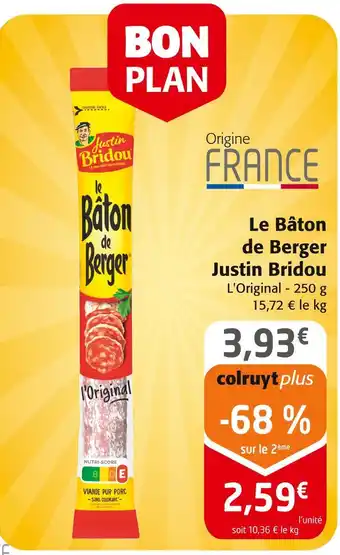 Colruyt Justin bridou le bâton de berger offre