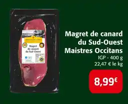 Colruyt Maistres occitans magret de canard du sud-ouest offre