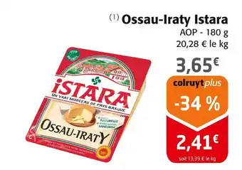 Colruyt Istara ossau-iraty offre