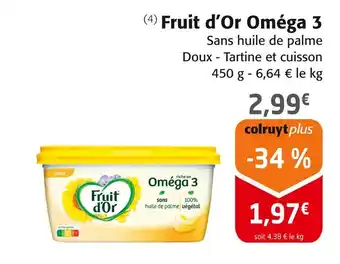 Colruyt Fruit d'or oméga 3 offre