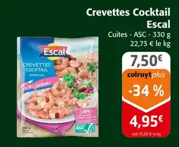 Colruyt Escal crevettes cocktail offre