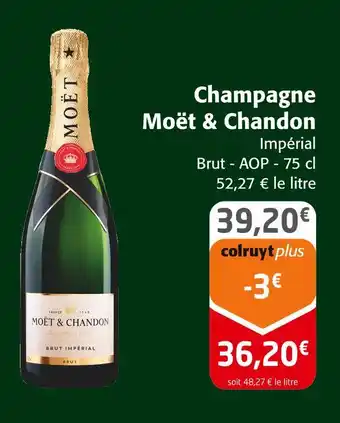 Colruyt Moët & chandon champagne offre