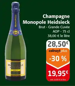 Colruyt Monople heidsieck champagne brut - grande cuvée offre