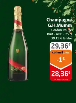 Colruyt Champagne g.h.mumm offre