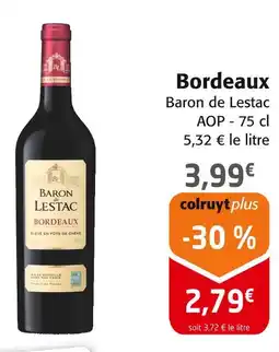 Colruyt Baron de lestac bordeaux offre