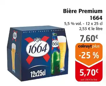 Colruyt 1664 bière premium offre