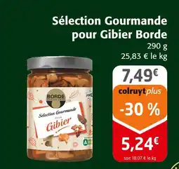 Colruyt Borde sélection gourmande pour gibier offre