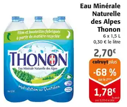 Colruyt Thonon eau minérale naturelle des alpes offre