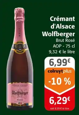 Colruyt Worlberger crémant d'alsace offre